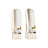 Full Length Mirror - Aluminum Alloy - Pale Gold - Arched with Stand