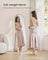 Full Length Mirror - Aluminum Alloy - Pale Gold - Arched with Stand