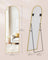Full Length Mirror - Aluminum Alloy - Pale Gold - Arched with Stand