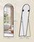 Full Length Mirror - Aluminium Alloy - Ink Black - Arched with Stand