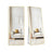Full Length Mirror - Aluminium Alloy - Pale Gold - Rectangle with Stand 165 x 60 cm