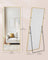 Full Length Mirror - Aluminium Alloy - Pale Gold - Rectangle with Stand 165 x 60 cm