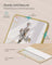 Full Length Mirror - Aluminium Alloy - Pale Gold - Rectangle with Stand 165 x 60 cm
