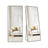 Full Length Mirror - Aluminium Alloy Frame - Ink Black - Free Standing Rectangular Design 165 x 60 cm