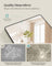 Full Length Mirror - Aluminium Alloy Frame - Ink Black - Free Standing Rectangular Design 165 x 60 cm