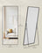 Full Length Mirror - Aluminium Alloy Frame - Ink Black - Free Standing Rectangular Design 165 x 60 cm