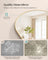 Arched Full Body Mirror - Aluminium Alloy - Ink Black - Tempered Glass with Stand