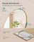 Arched Full Body Mirror - Aluminium Alloy - Ink Black - Tempered Glass with Stand