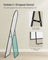 Arched Full Body Mirror - Aluminium Alloy - Ink Black - Tempered Glass with Stand