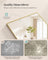 Full Body Mirror - 63L x 19.7W - Tempered Glass - Aluminium Alloy Frame