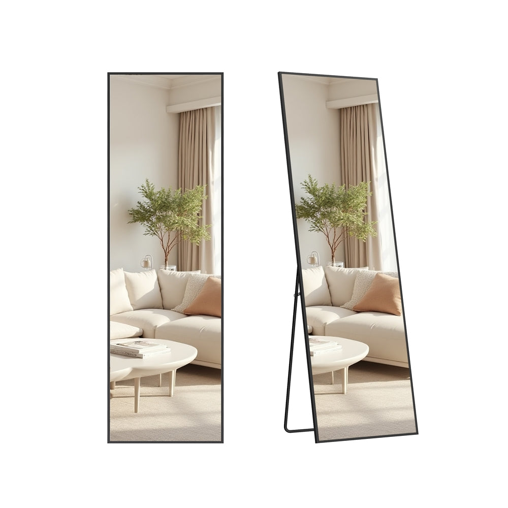 Full Length Mirror - 63" x 19.7" - Tempered Glass - Aluminium Alloy Frame