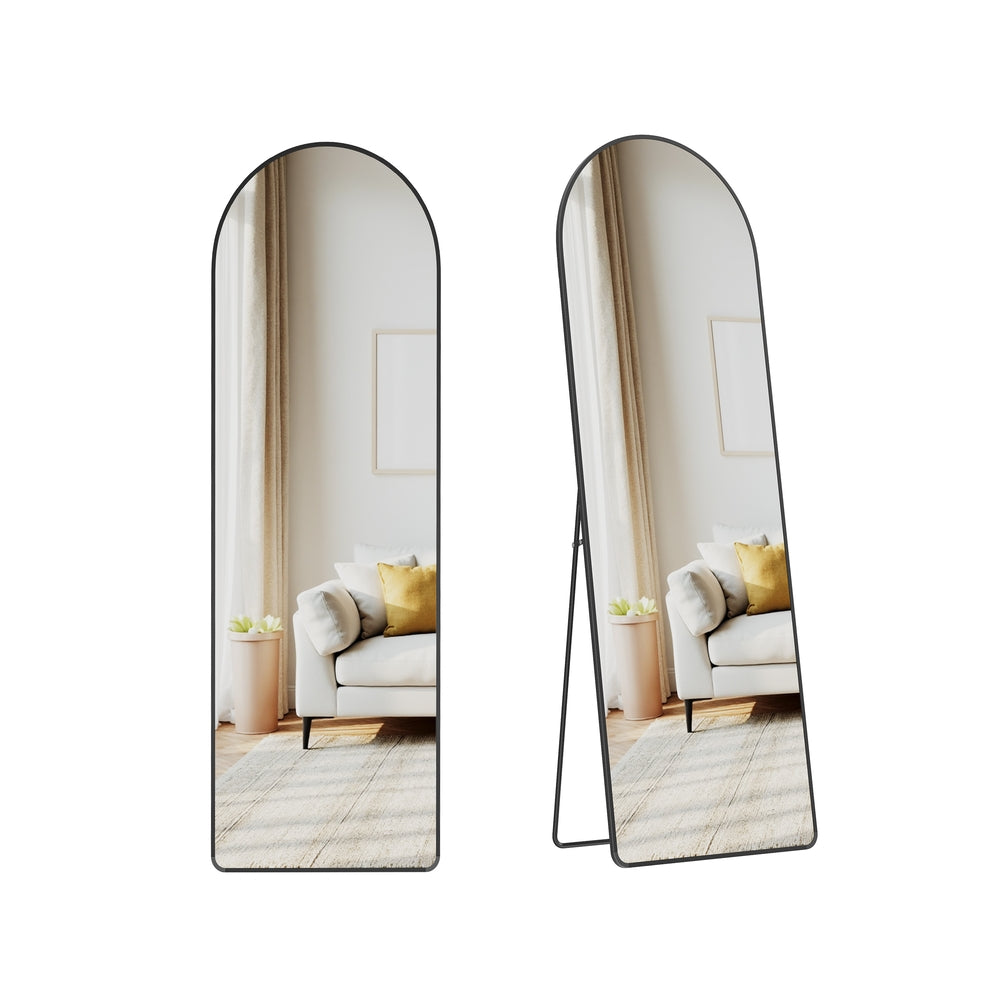 Full Length Mirror - 63L x 19.7W - Tempered Glass - Aluminium Alloy Frame