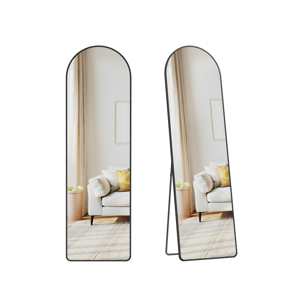 Full Length Mirror - 59" x 16" - Tempered Glass - Aluminium Alloy Frame