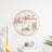 Round Wall-Mounted Shelf - Metal - Rose Gold - Floating Design with 3 Mesh Panels