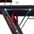 Gaming Desk - Steel - Black and Red - Multifunctional with Monitor Stand