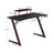 Gaming Desk - Steel - Black and Red - Multifunctional with Monitor Stand