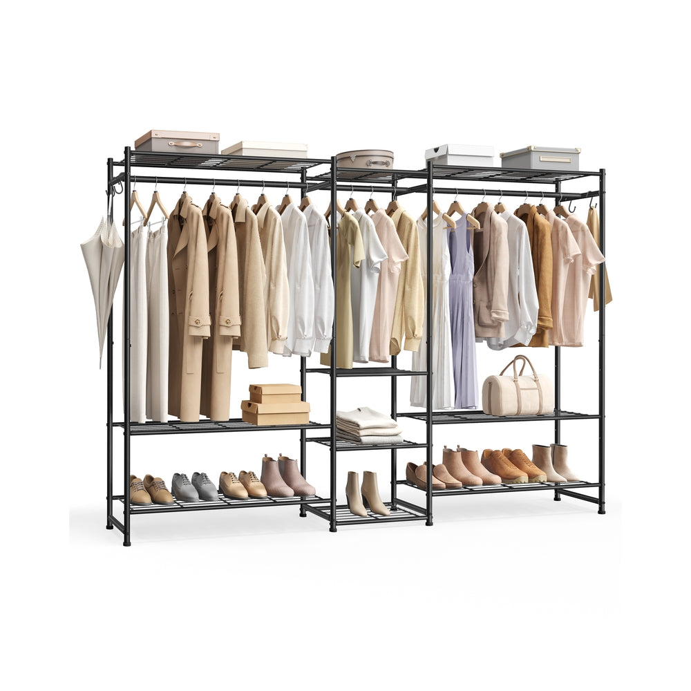 Open Wardrobe Clothing Rack - 30L - Steel - 10 Shelves