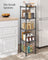Bathroom Shelf - Metal - Black - Sturdy Design with Expandable Features and Removable Hooks