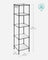Bathroom Shelf - Metal - Black - Sturdy Design with Expandable Features and Removable Hooks