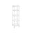 Bathroom Shelf - Metal - Silver - Sturdy Storage Rack with Removable Hooks and Expandable Design
