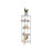 Bathroom Shelf - Metal - Silver - Sturdy Storage Rack with Removable Hooks and Expandable Design