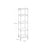 Bathroom Shelf - Metal - Silver - Sturdy Storage Rack with Removable Hooks and Expandable Design