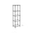 5-Tier Adjustable Metal Shelving Unit - Metal - Black - Wire Basket Design with Hooks and High Load Capacity