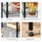 5-Tier Adjustable Metal Shelving Unit - Metal - Black - Wire Basket Design with Hooks and High Load Capacity