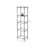 5-Tier Adjustable Metal Shelving Unit - Metal - Black - Wire Basket Design with Hooks and High Load Capacity