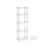 5-Tier Metal Storage Unit - Metal - Black - Adjustable Shelves with Hooks