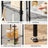 5-Tier Wire Shelving Unit - Metal - Black - Adjustable Shelves and Hooks