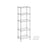 Metal Shelving Unit - Metal - Black - Adjustable Shelves with Hooks and High Load Capacity