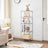 Metal Shelving Unit - Metal - Black - Adjustable Shelves with Hooks and High Load Capacity