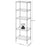 Metal Shelving Unit - Metal - Black - Adjustable Shelves with Hooks and High Load Capacity