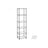 6-Tier Wire Shelving Unit - Metal - Ink Black - Adjustable Shelves with Shelf Liners and Hooks