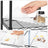 6-Tier Wire Shelving Unit - Metal - Ink Black - Adjustable Shelves with Shelf Liners and Hooks