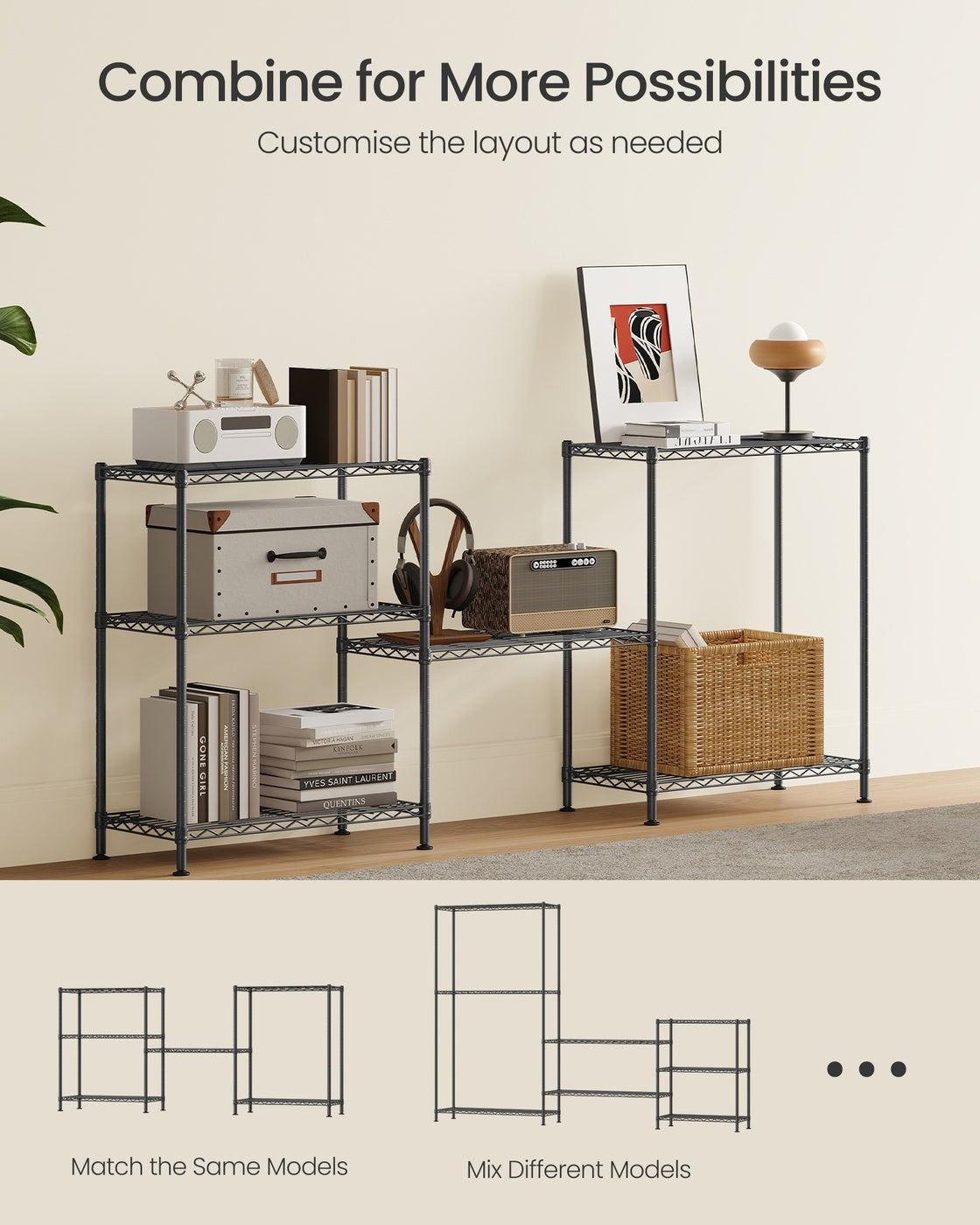 Storage Shelf - 77L - Steel - Adjustable Shelves