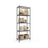 Storage Shelf Metal Garage Adjustable 5 Tier - Plastic and Steel - Ink Black