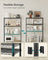 Storage Shelf Metal Garage Adjustable 5 Tier - Plastic and Steel - Ink Black