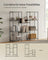 Storage Shelf Metal Garage Adjustable 5 Tier - Plastic and Steel - Ink Black