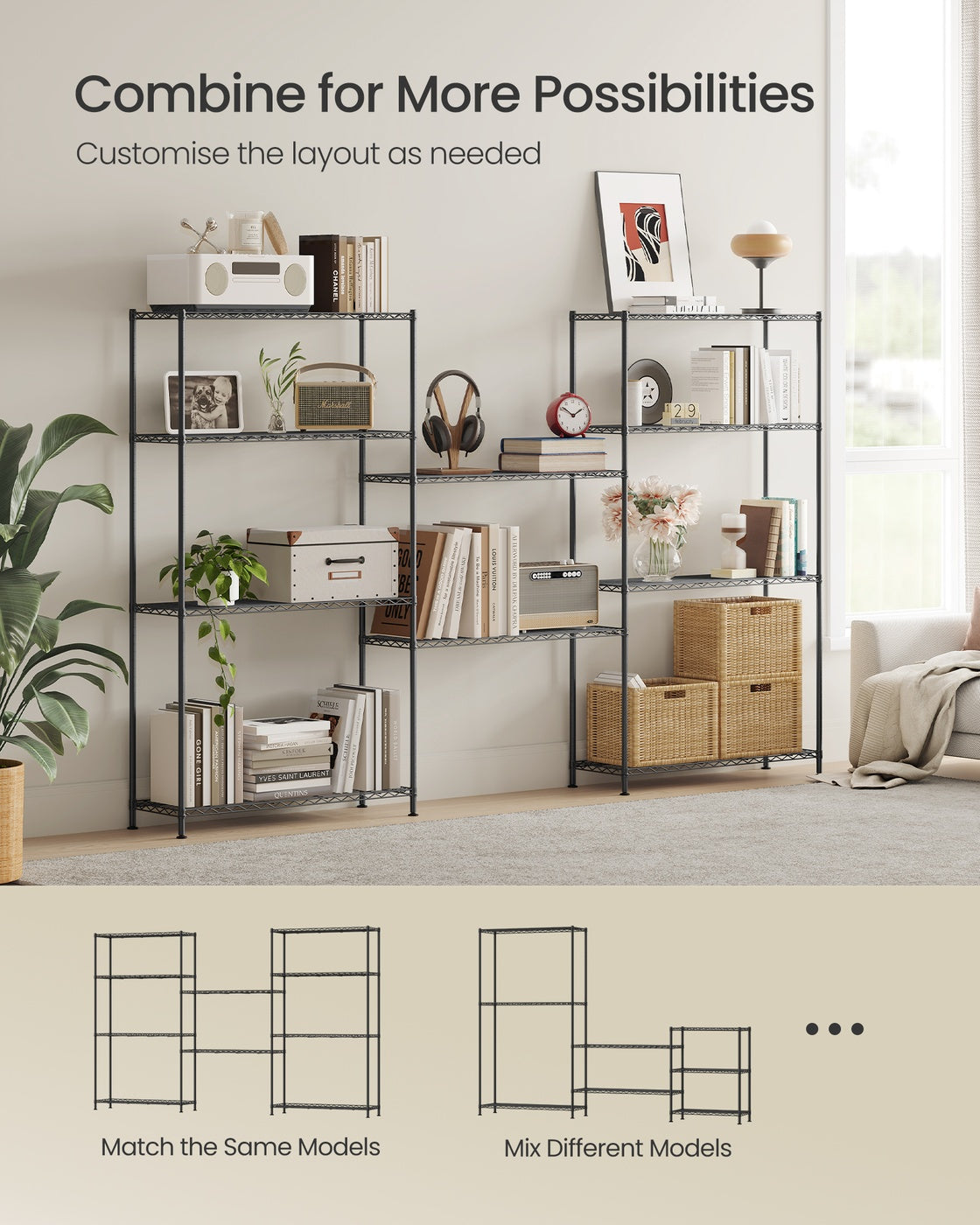 Storage Shelf - 30L - Steel - 5 Tier