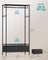 Clothes Rack - Metal - Ink Black - Freestanding with Mesh Shelf and Drawers