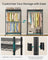 Rolling Portable Wardrobe - 199L - Steel - Adjustable Shelves