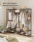 Portable Open Wardrobe - Metal - Ink Black
