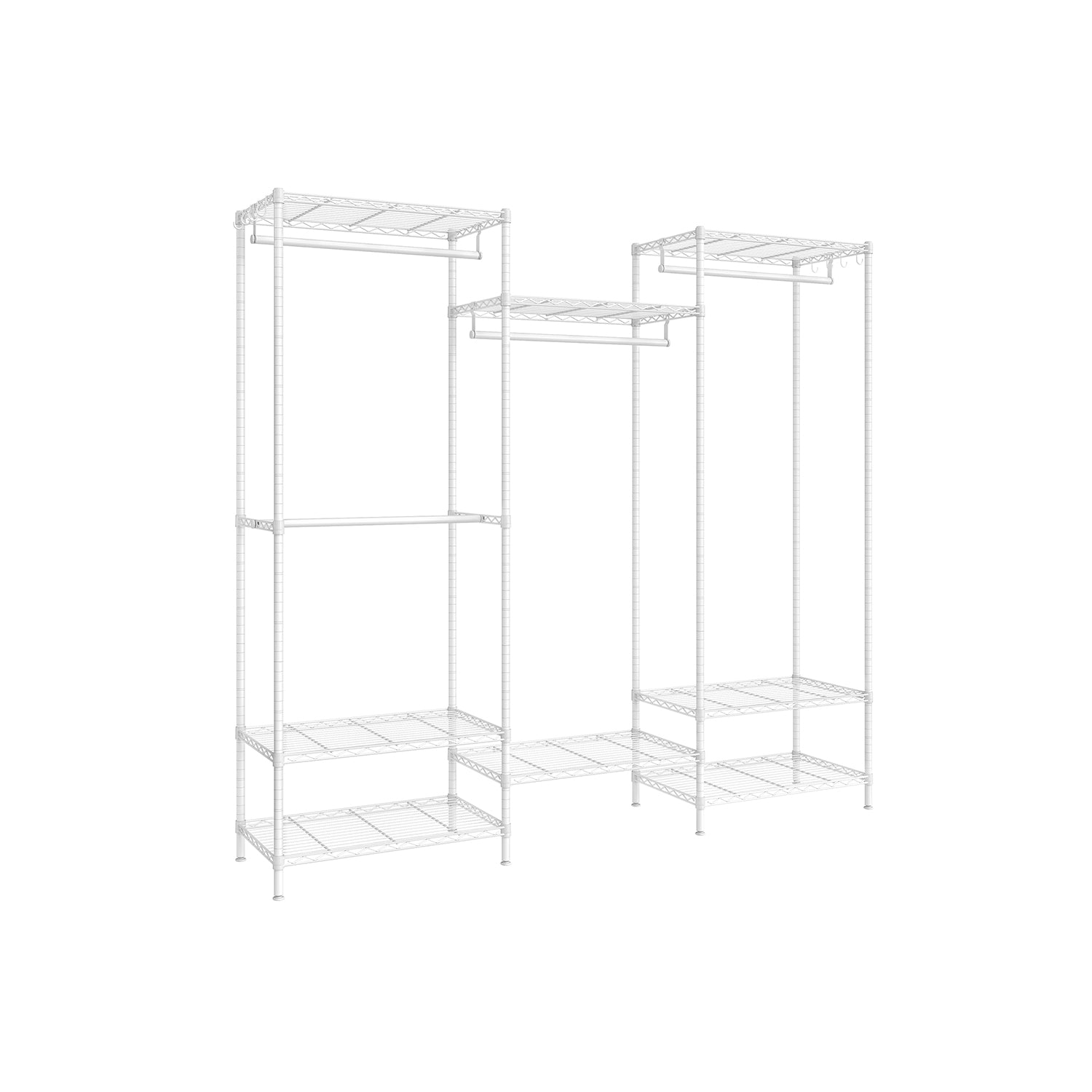 Portable Open Wardrobe - Metal - Ink Black