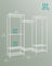 Dividable Open Portable Wardrobe - Metal - Cloud White - Adjustable Shelves and Hanging Rails