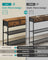 Console Table - Narrow with Storage - Rustic Brown - 98.8 x 30 x 78.7 cm