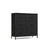 6 Drawer Chest - Steel - Ink Black & Ebony Black - Versatile Fabric Storage Unit