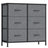 BELLAH Collection Chest of Drawers Storage Unit 6 Drawers - MDF and Wood - Slate Grey
