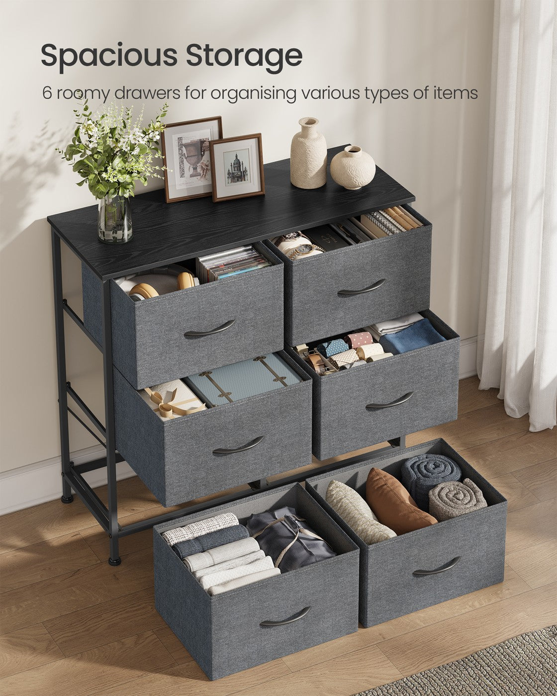 BELLAH Collection Chest of Drawers Storage Unit 6 Drawers
